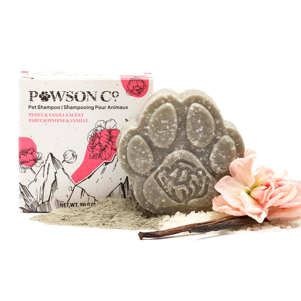 Viori Pawson shampoo bar with rice-water lather for nourished coat