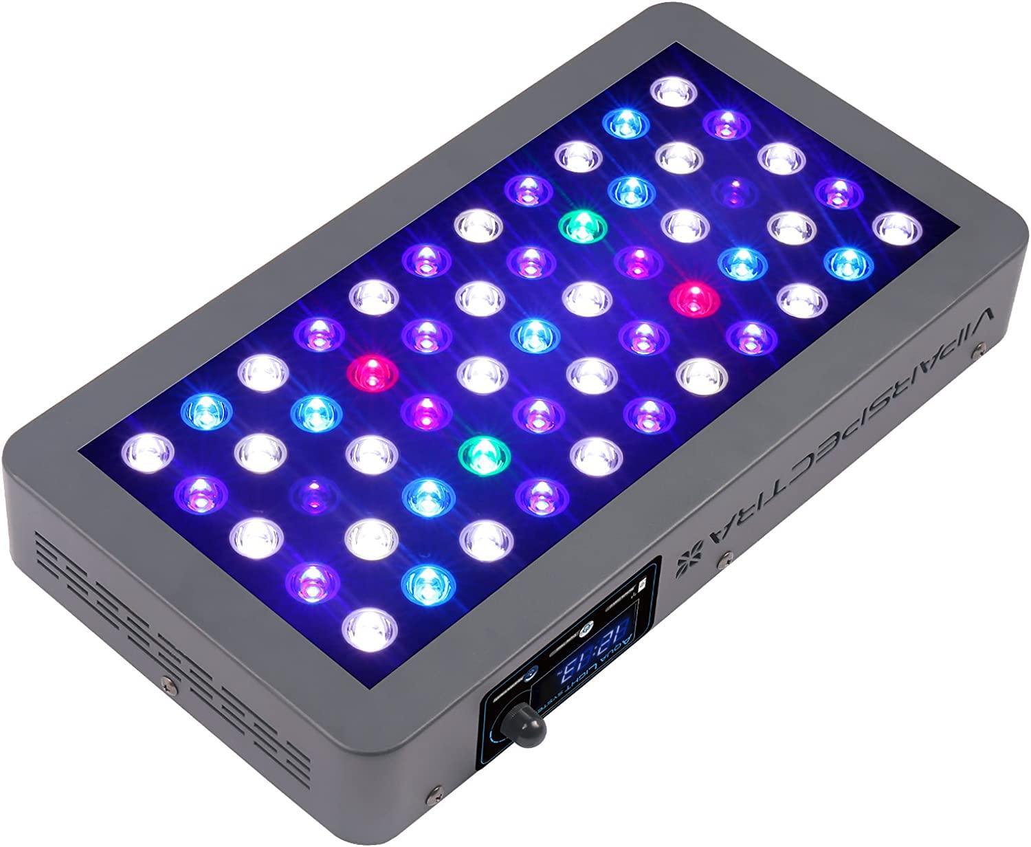 VIPARSPECTRA 165W LED light blue and white channels highlighting color enhancement