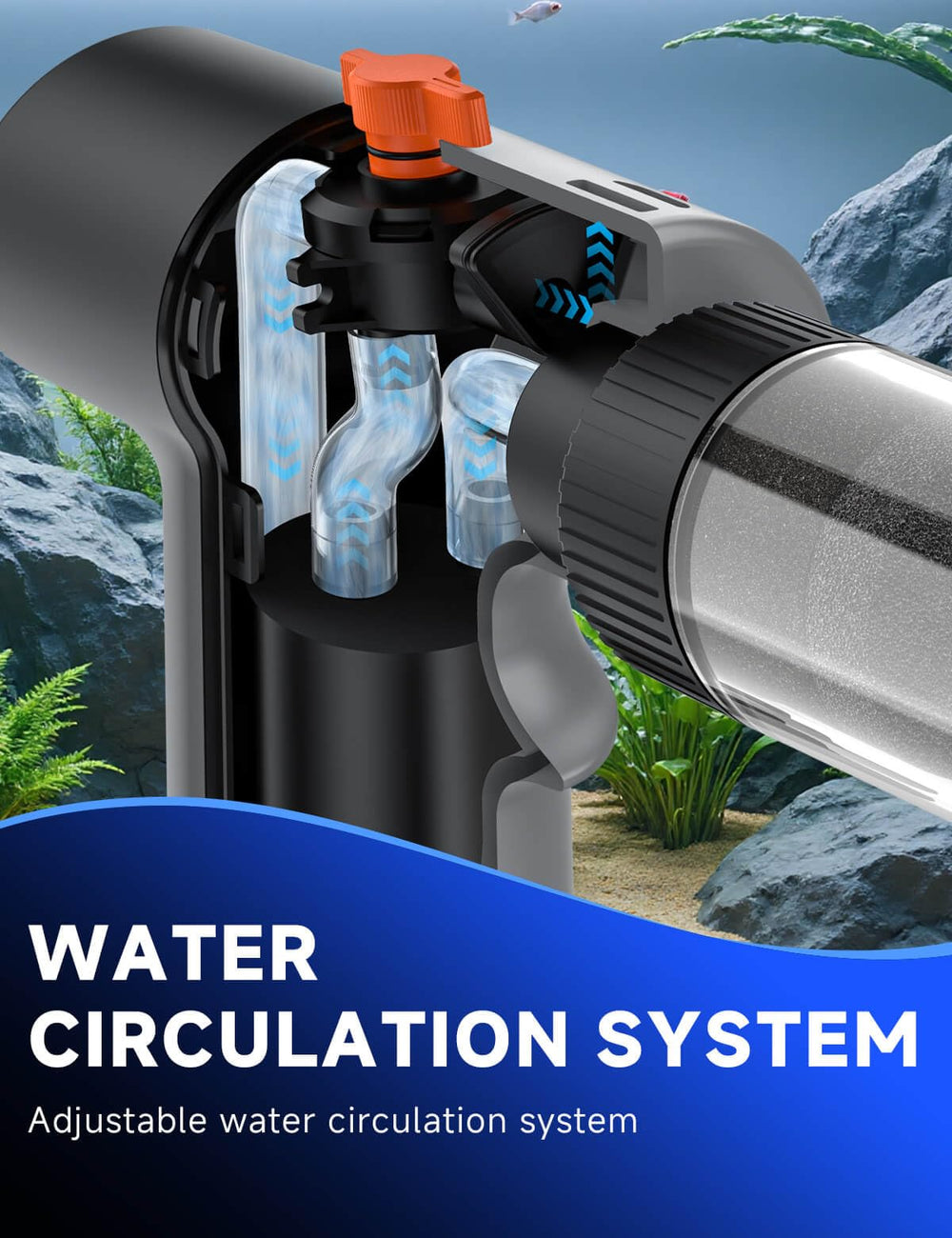 Vipaska 1cm ultra-shallow operation ideal for nano tanks.