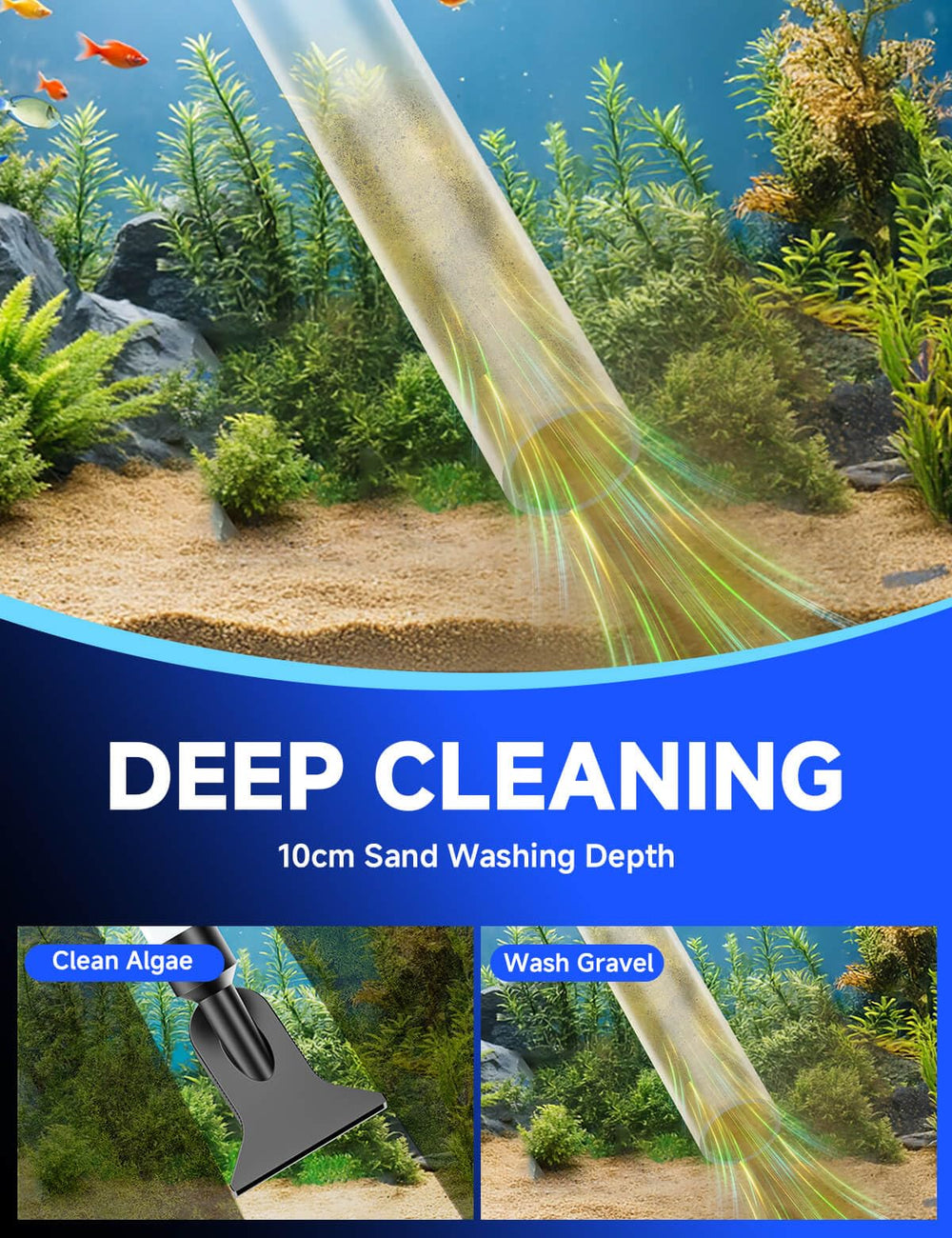 Vipaska ergonomic one-hand grip enables comfortable maintenance.