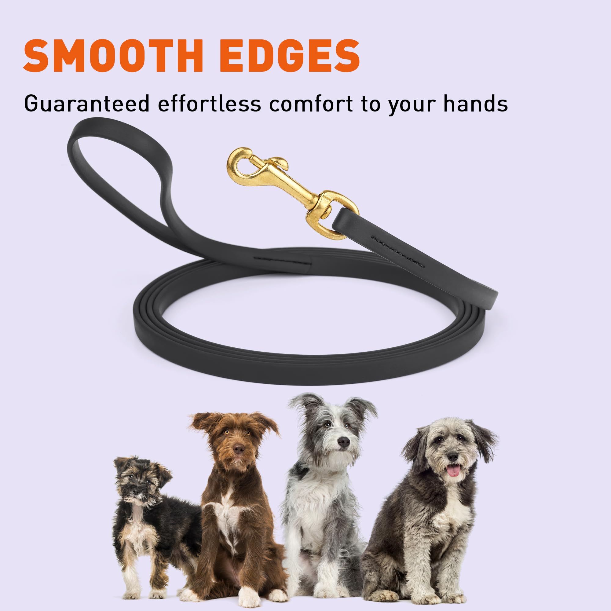 Viper Biothane lead made in USA with high-quality materials.