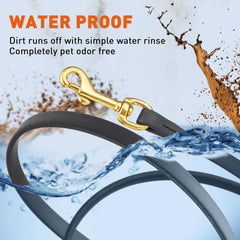 Viper Biothane leash flexible-core close-up for consistent handling.