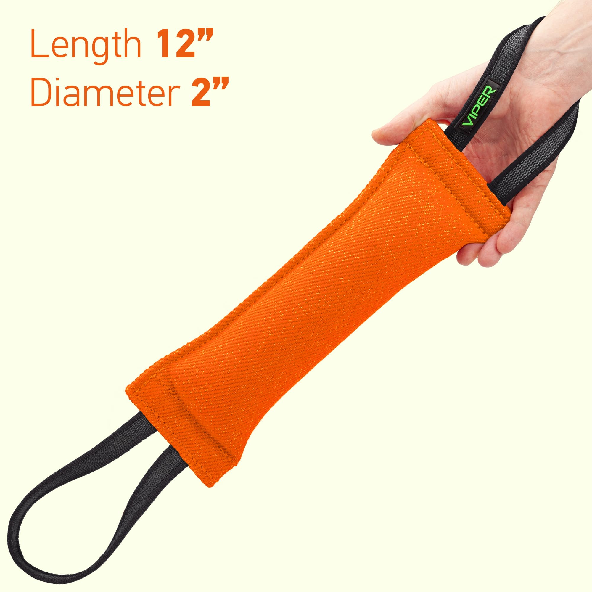 Viper 12-inch tug toy ideal for controlled training cues.