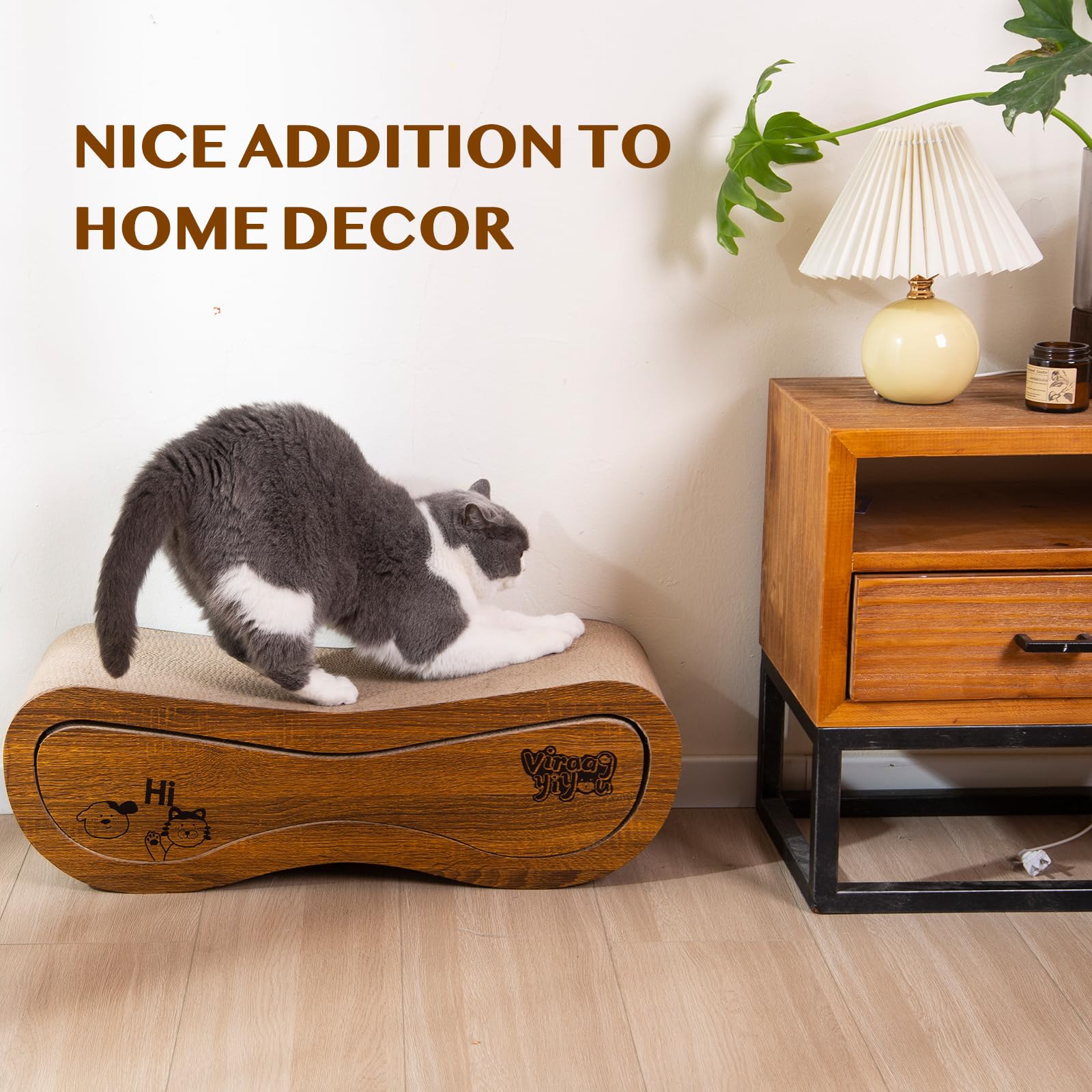 VIRAAGYIYOU cat-scratcher-home-decor-placement: blends with living-room corners while protecting furniture.
