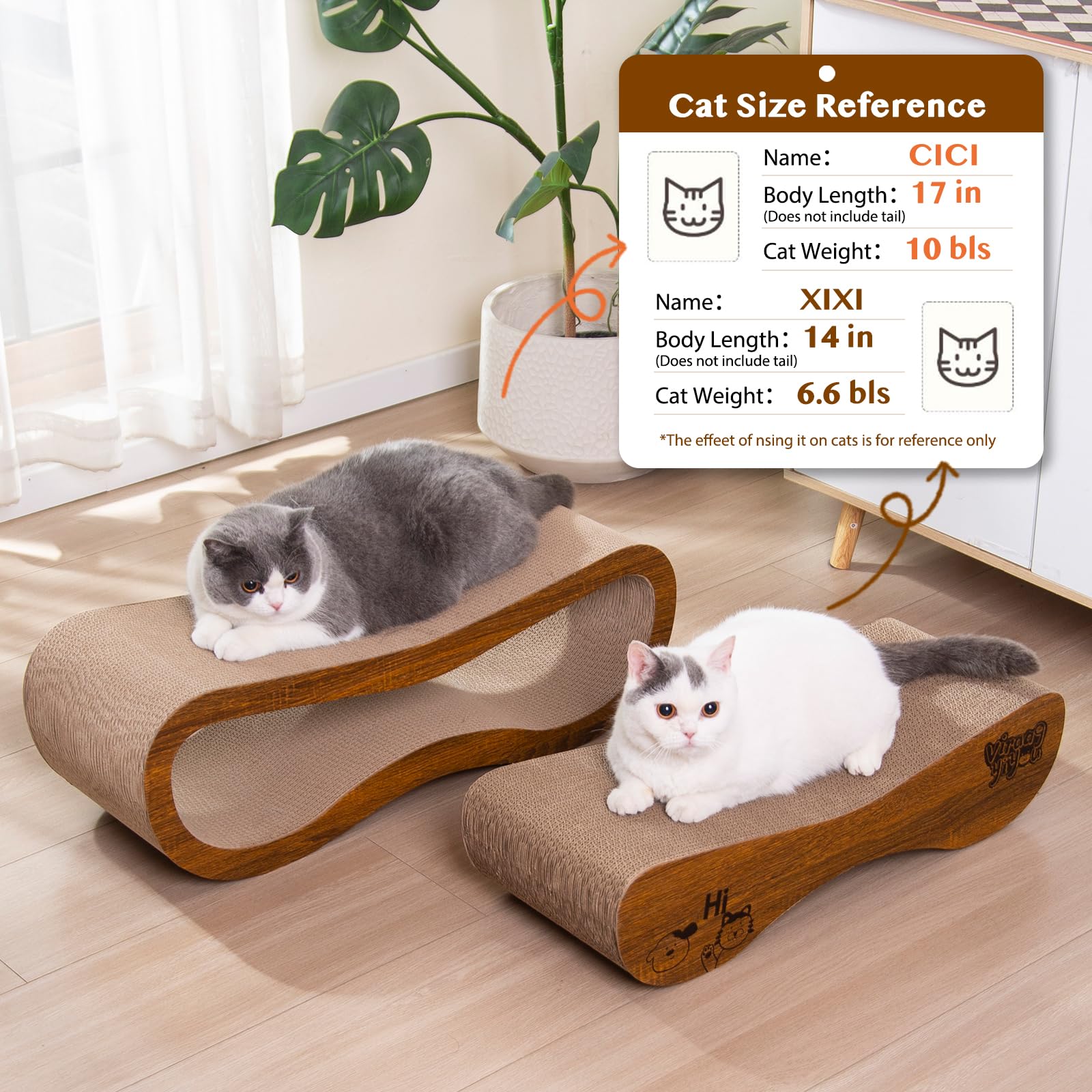 VIRAAGYIYOU cat-scratcher-non-slip-base: ensures stability during intense scratching.