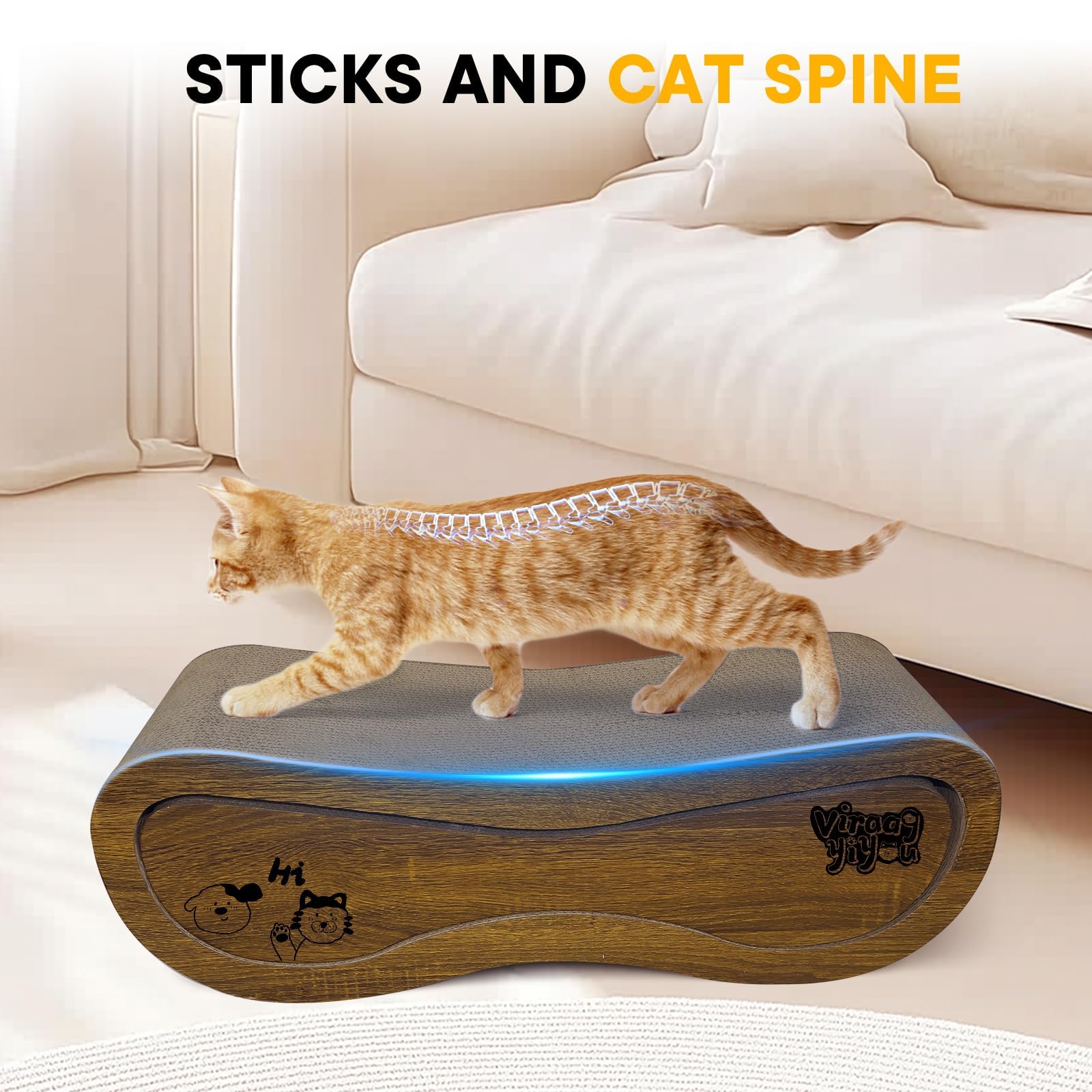 Viraagyiyou corner placement in a living room showing versatility