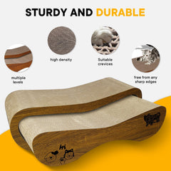 Viraagyiyou large scratcher side view highlighting durable cardboard and thickness