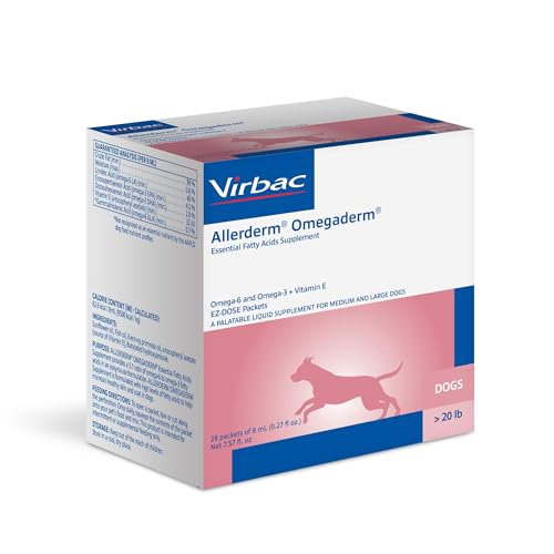 Virbac Allerderm Omega bottle packaging image emphasizing veterinary-formulated skin health support