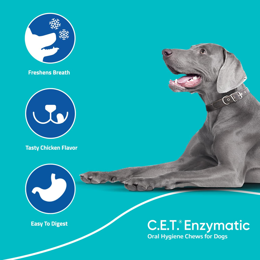 Virbac C.E.T. enzymatic chews 30-count small size for small dogs