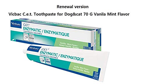 Virbac CET vanilla mint toothpaste for dogs and cats supports simple, enjoyable brushing.