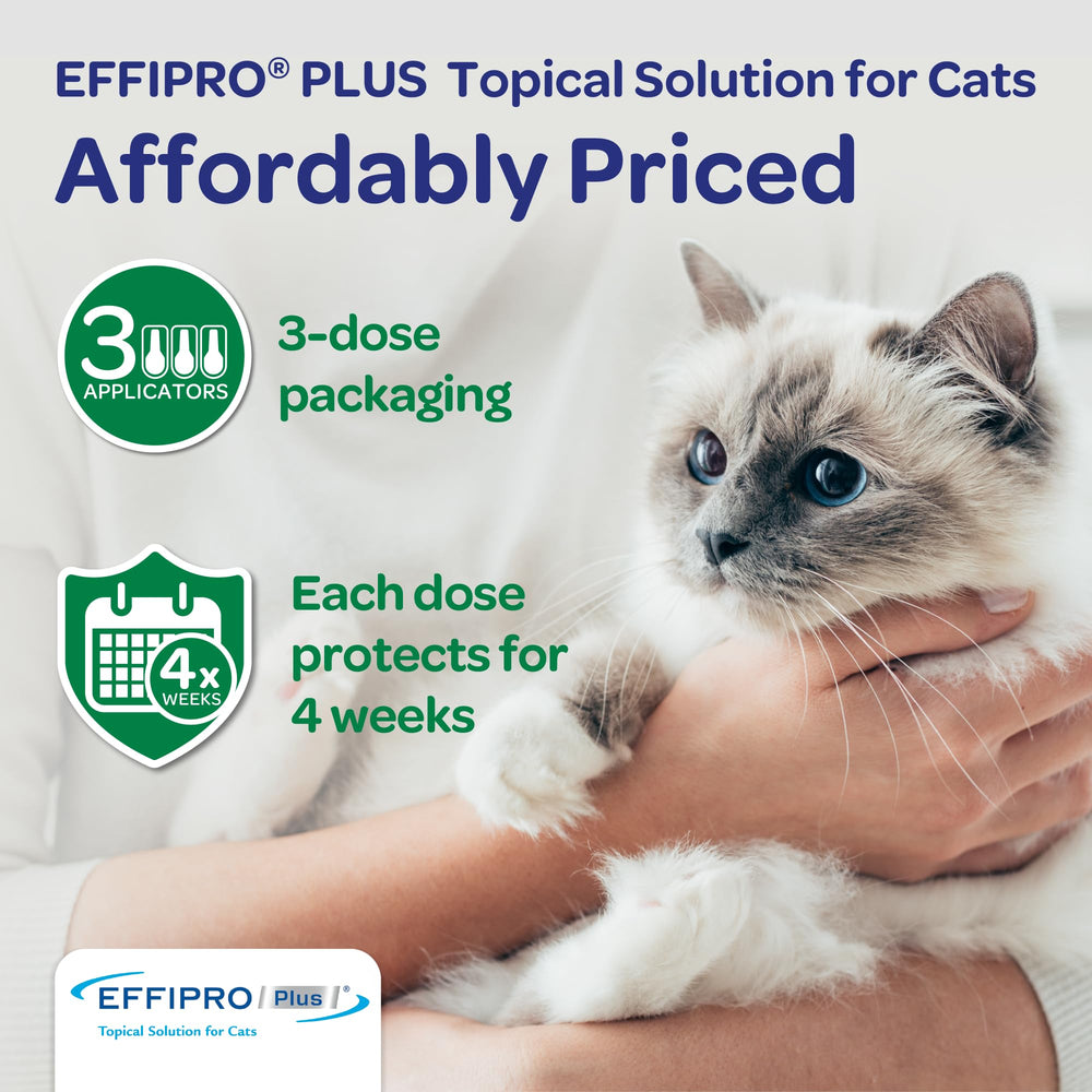 Virbac Effipro Plus label with simple usage instructions.