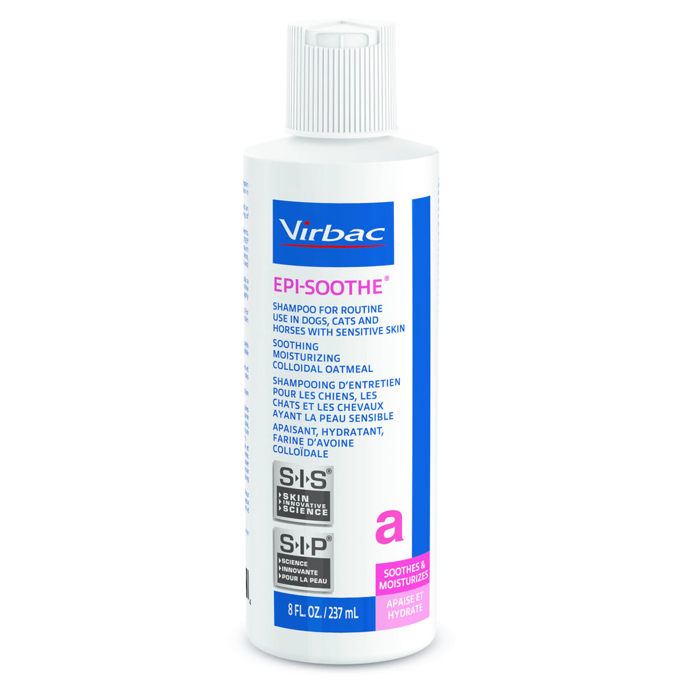 Virbac Epi-Soothe bottle 8 oz for gentle grooming and sensitive skin relief.