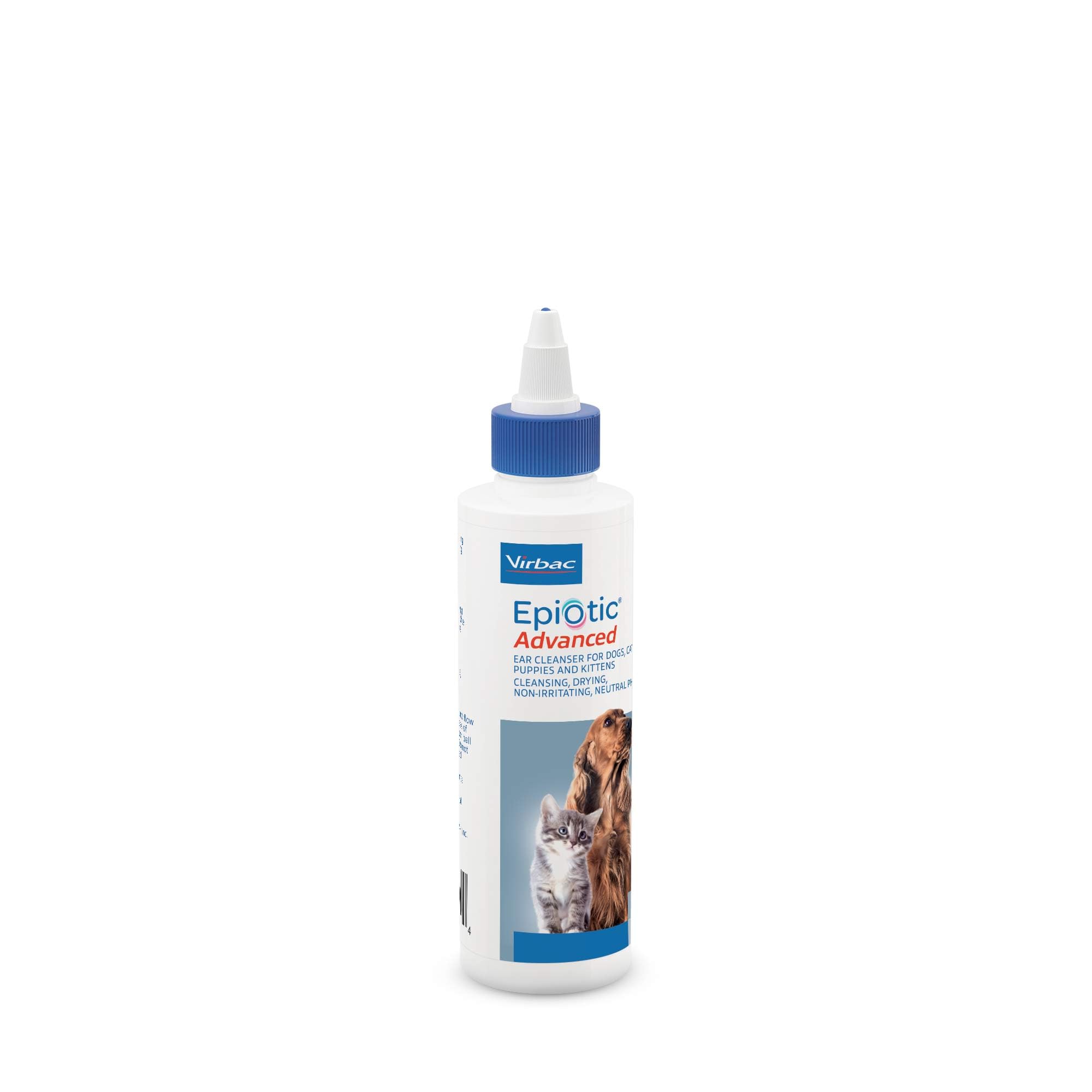 Virbac Epi-Otic limpia oídos de forma suave para uso rutinario en perros y gatos.