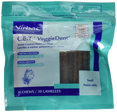Virbac Veggiedent Dental Chews small packaging change helps ensure up-to-date product information.