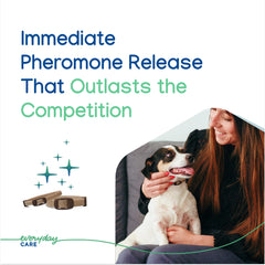 Virbac ZENIDOG collar on dog neck demonstrating calming aid during stress