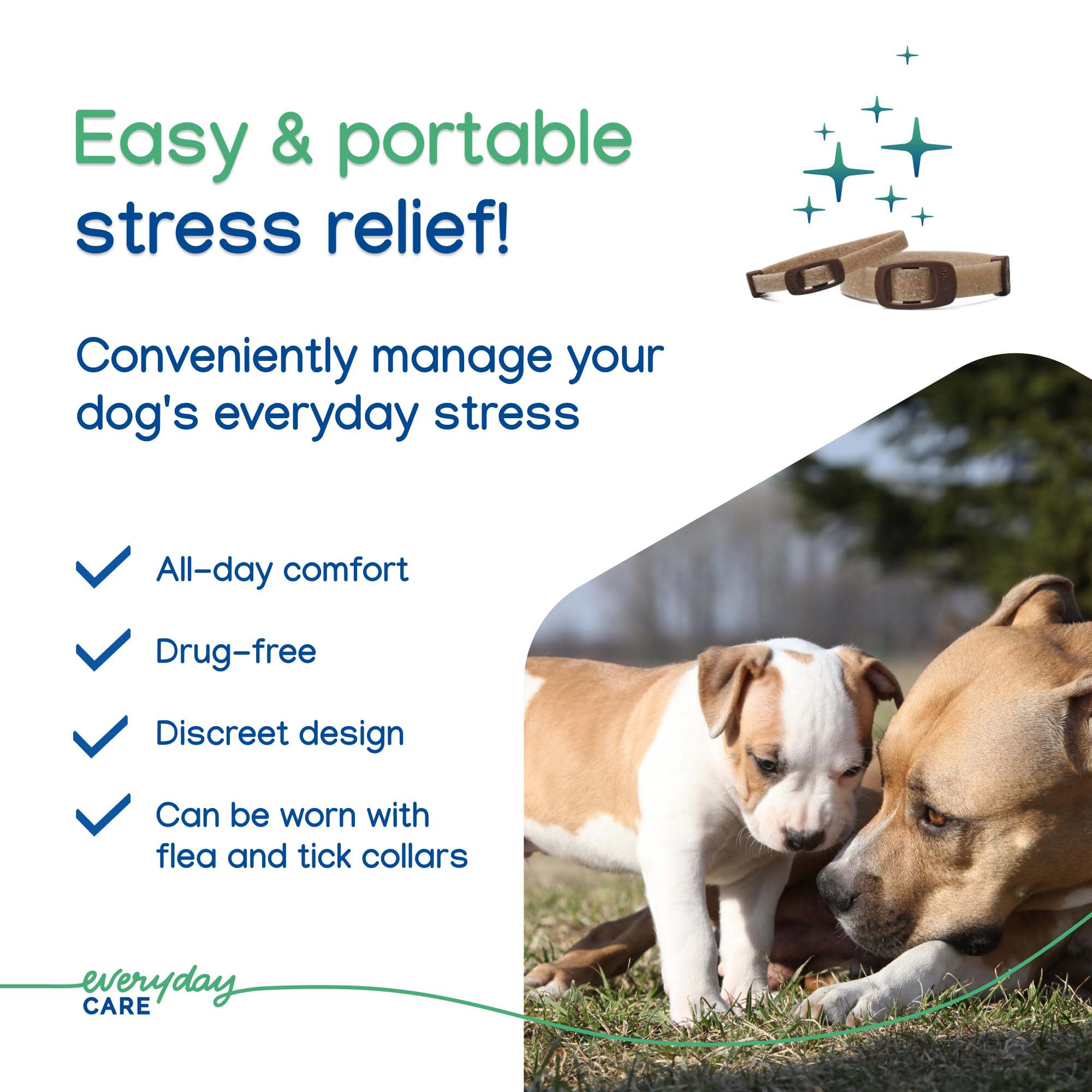 Virbac ZENIDOG collar two sizes accommodates dogs up to 110 pounds.