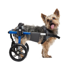Virbraroo dog wheelchair front harness attachment enables quick, stress-free mounting.