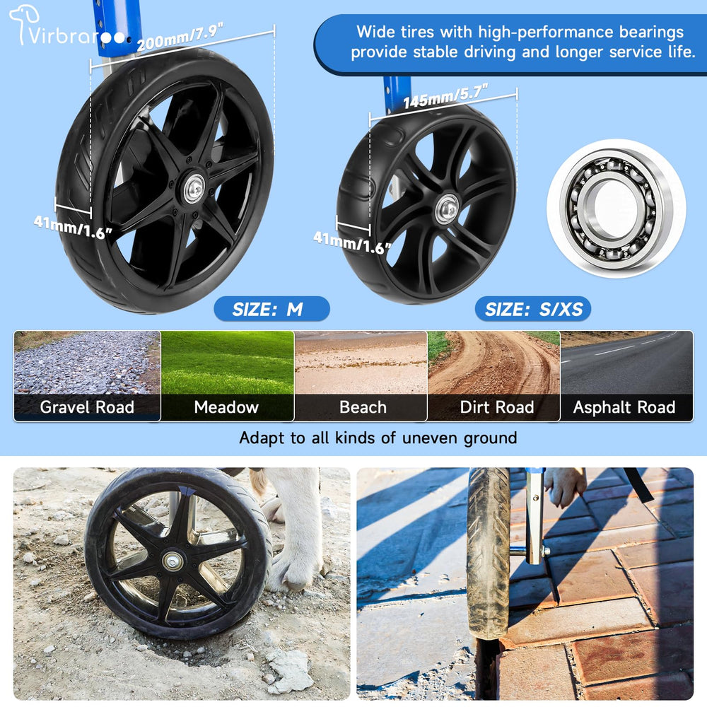Virbraroo quiet bearings deliver smooth, low-resistance movement.