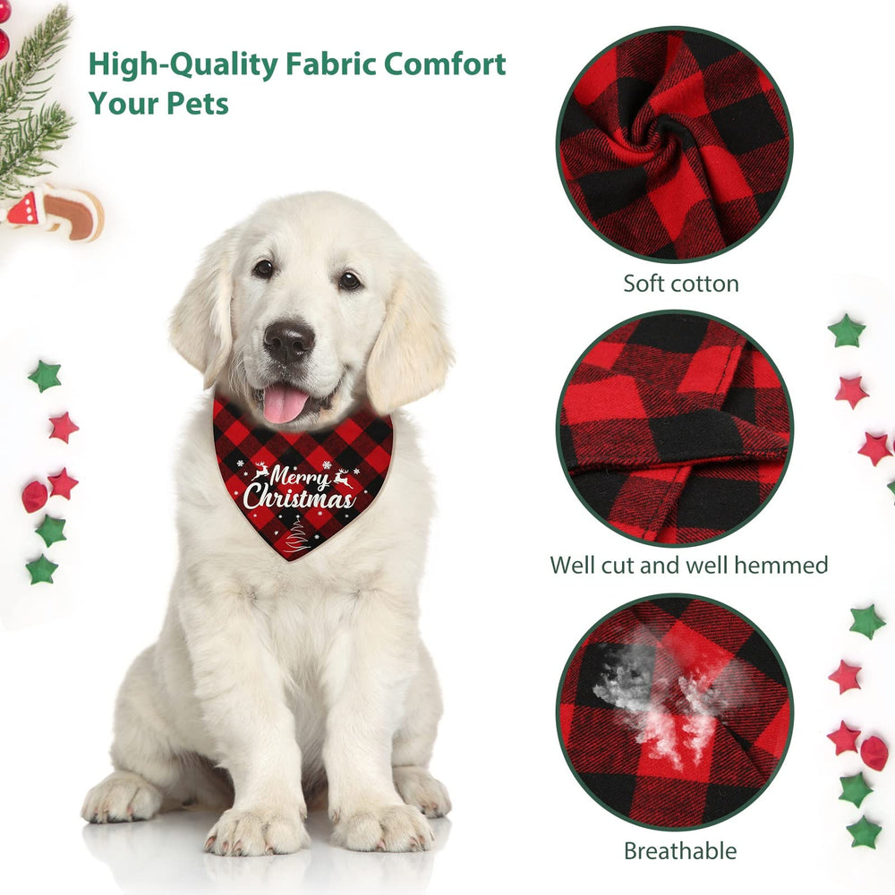 Viretec dog bandana soft cotton material breathable comfort