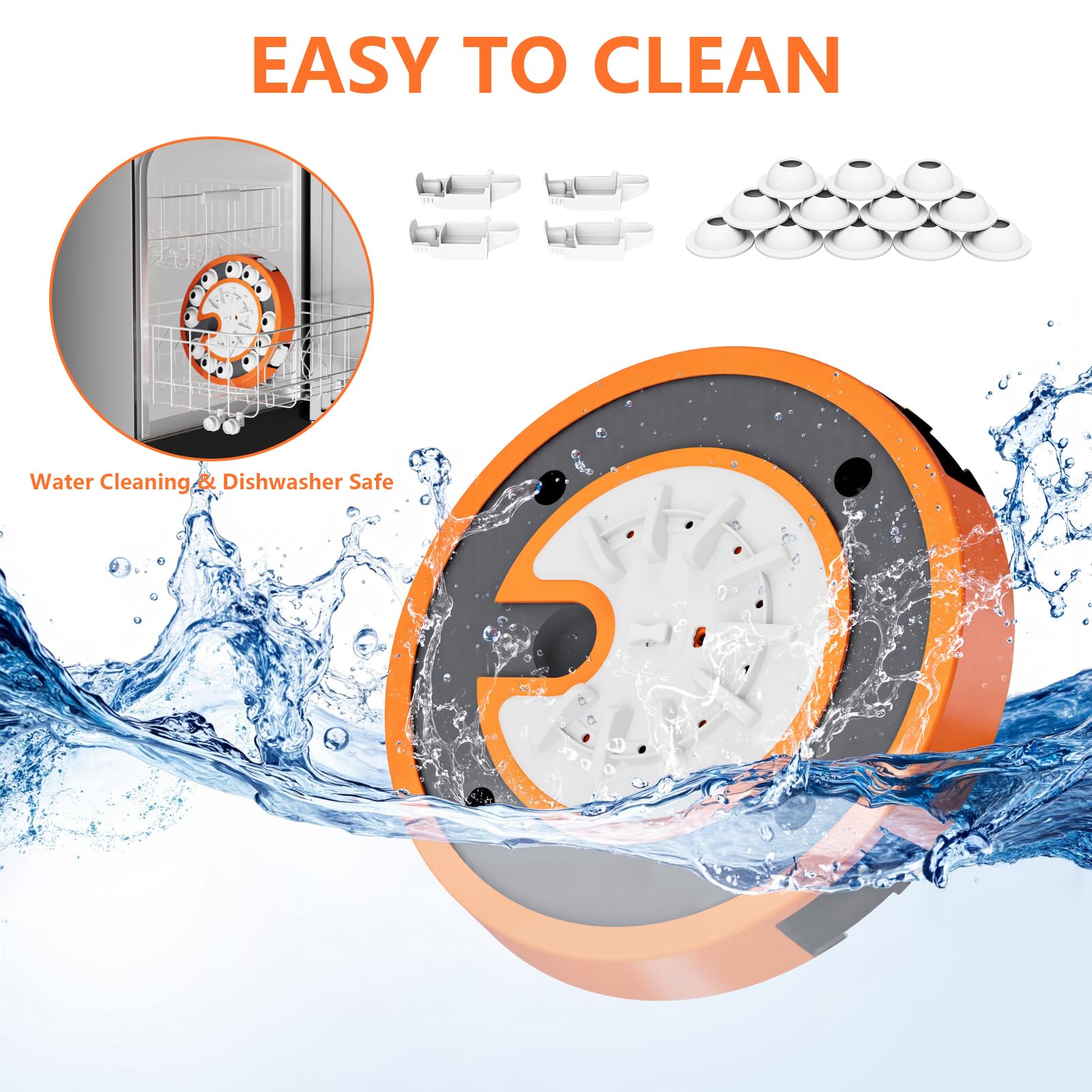 Virtulance dog puzzle toy level3 dishwasher-safe design makes cleanup quick.