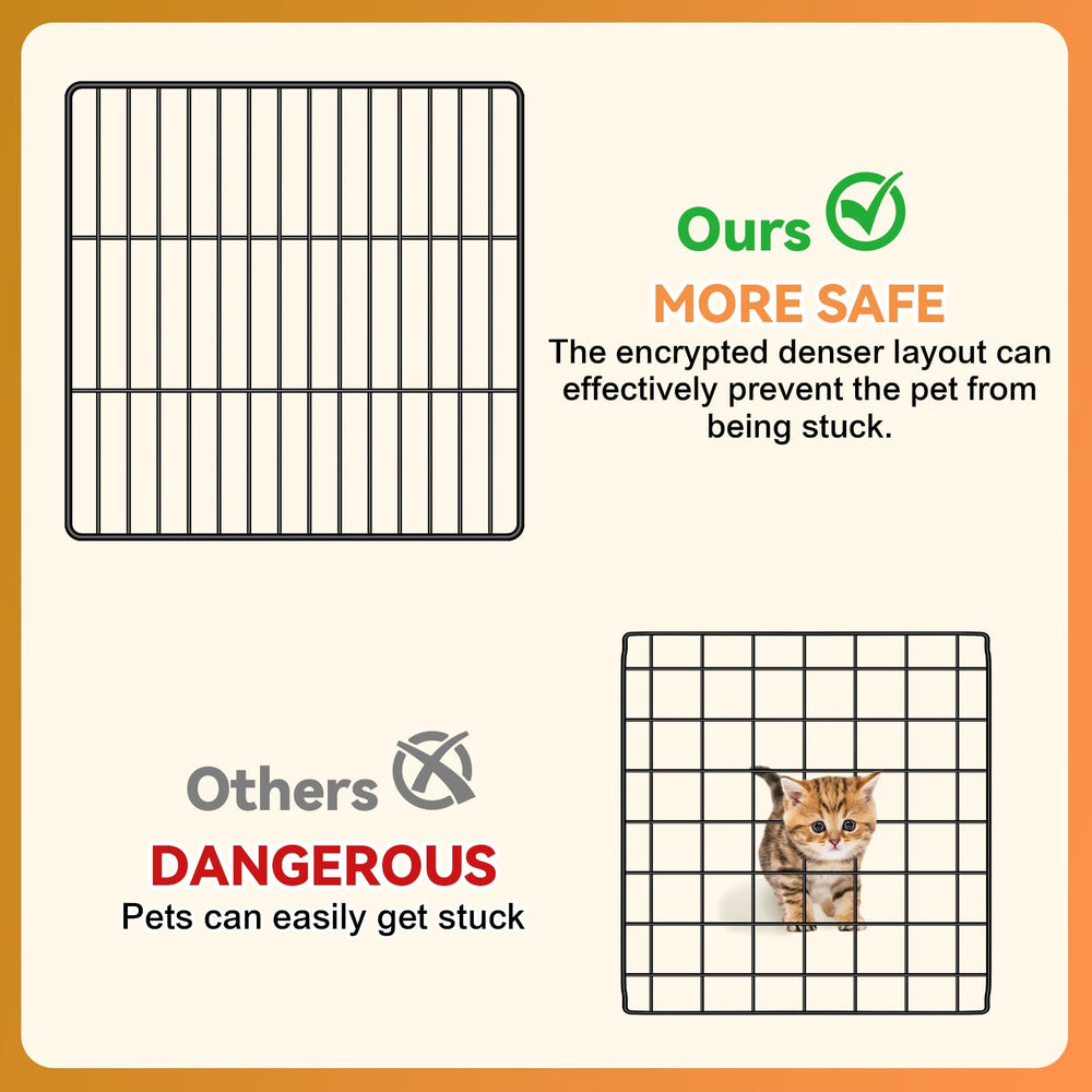 Viscoo cat cage-assembly-tools shows quick setup with included connectors and zip-ties.