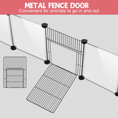 VISCOO metal fence door design enables easy pet entry and exit control