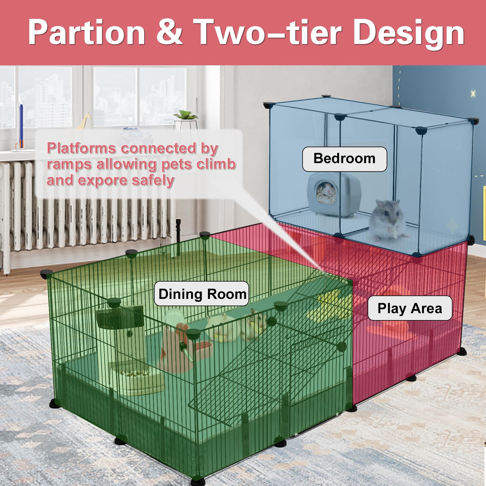 VISCOO semi-transparent panel design reveals warm, customizable play and rest zones