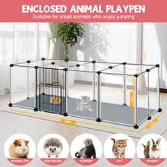 VISCOO transparent panel top cover view shows full visibility while pets stay contained