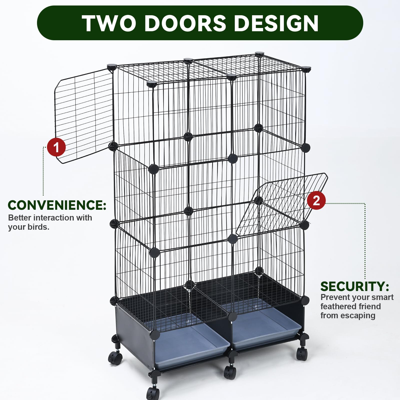 VISCOO-water-bottle-feeder-attached-outside enables feeding without disturbance.