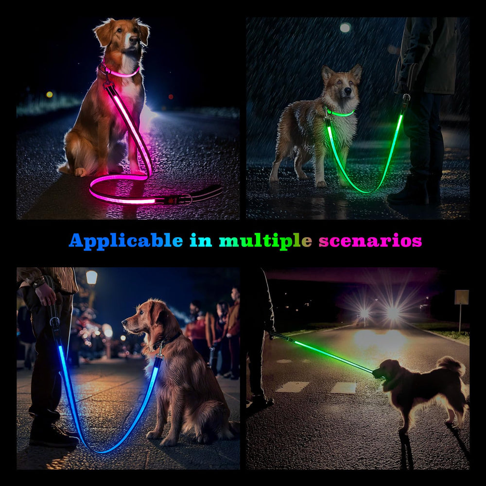 Visinite durable TPU dog leash easy to clean for regular outdoor use