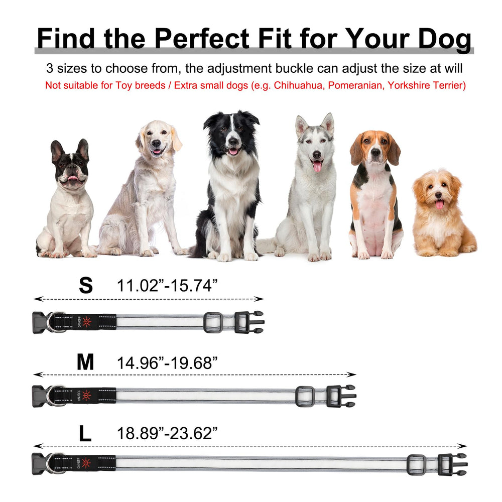 Visinite large-size dog collar designed to fit big dogs securely.