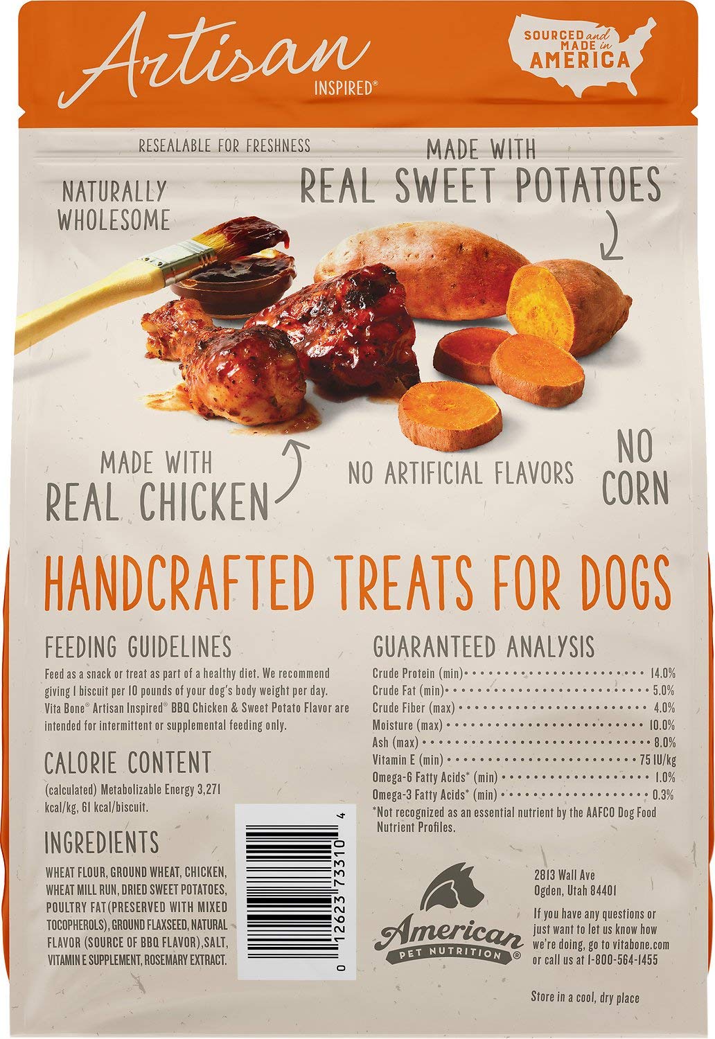 Vita Bone Artisan dog enjoying treat image demonstrates joyful reward and texture appreciation.