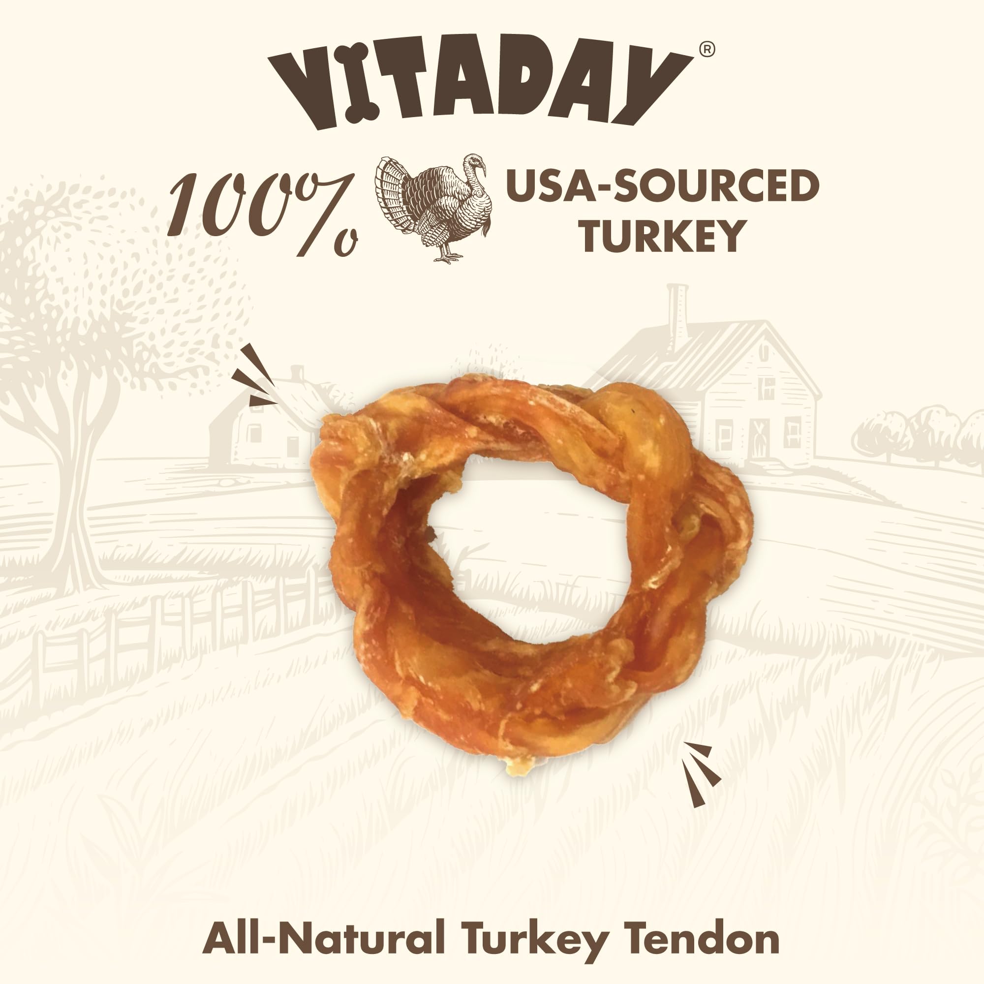 VITADAY dog treats dental chew: may promote healthier gums and fresher breath