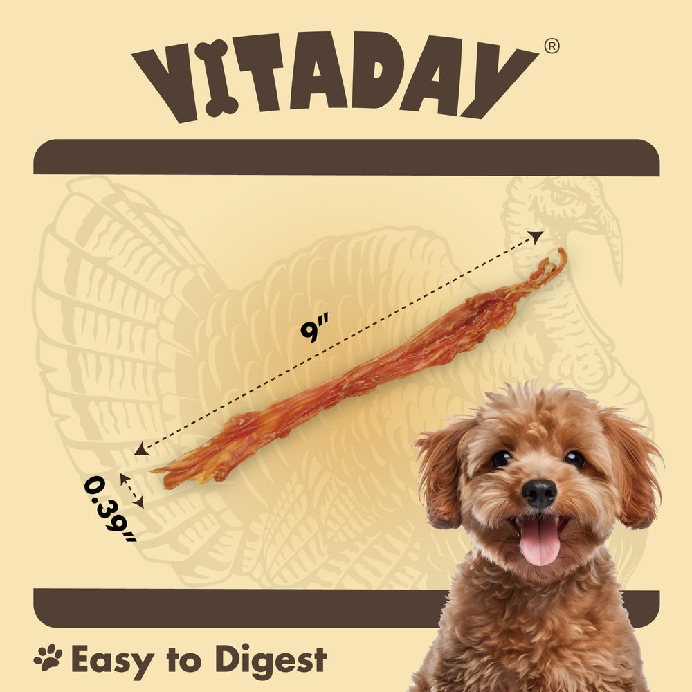 VitADAY hand-braided turkey tendons close-up – extra strength chew