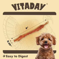 VitADAY hand-braided turkey tendons close-up – extra strength chew