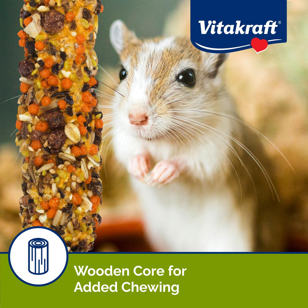 Vitakraft apple-honey aroma-closeup hints flavor and enrichment appeal.