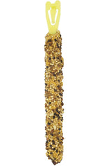 Vitakraft Banana Sticks Parakeet Treat close-up fruit-seeds—delicious mix encourages nibbling and exploration.