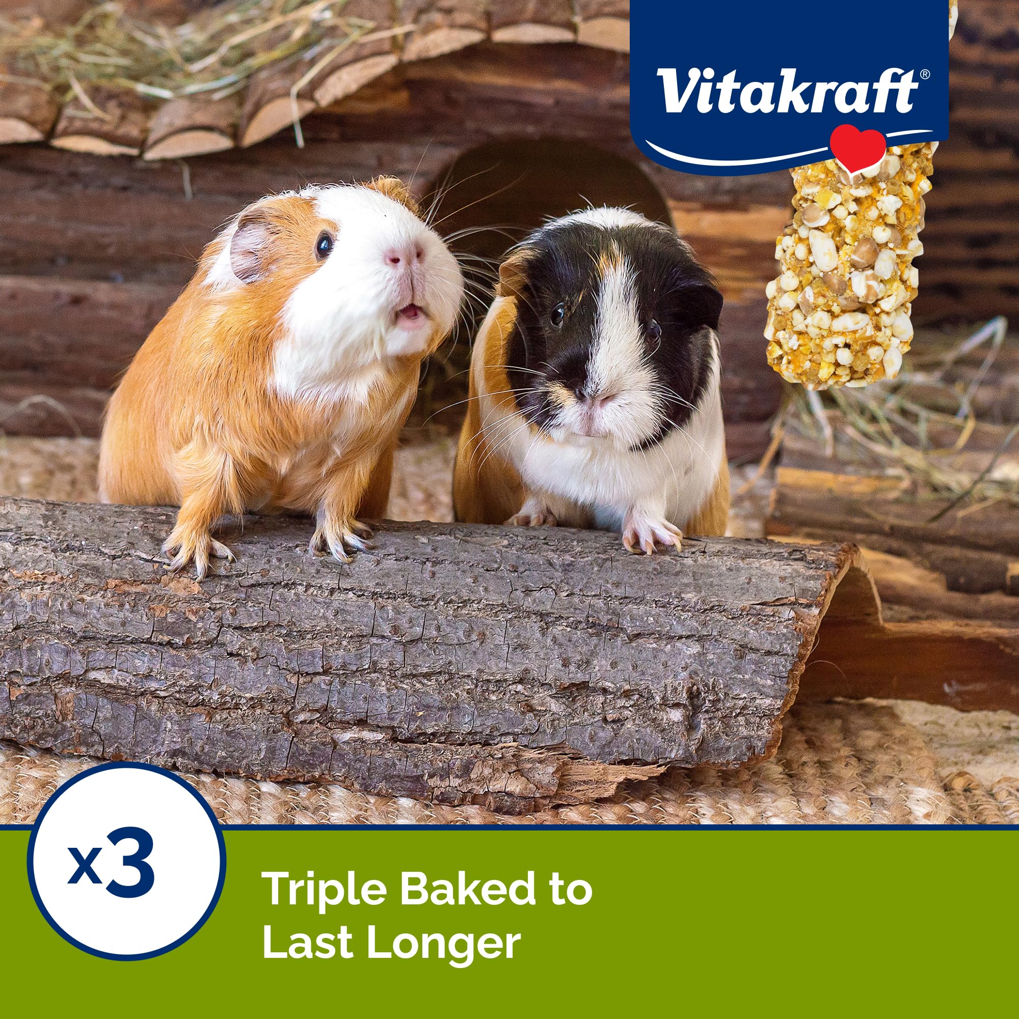 Vitakraft Crunch Sticks foraging-ingredients setup showing instinctive foraging experience.