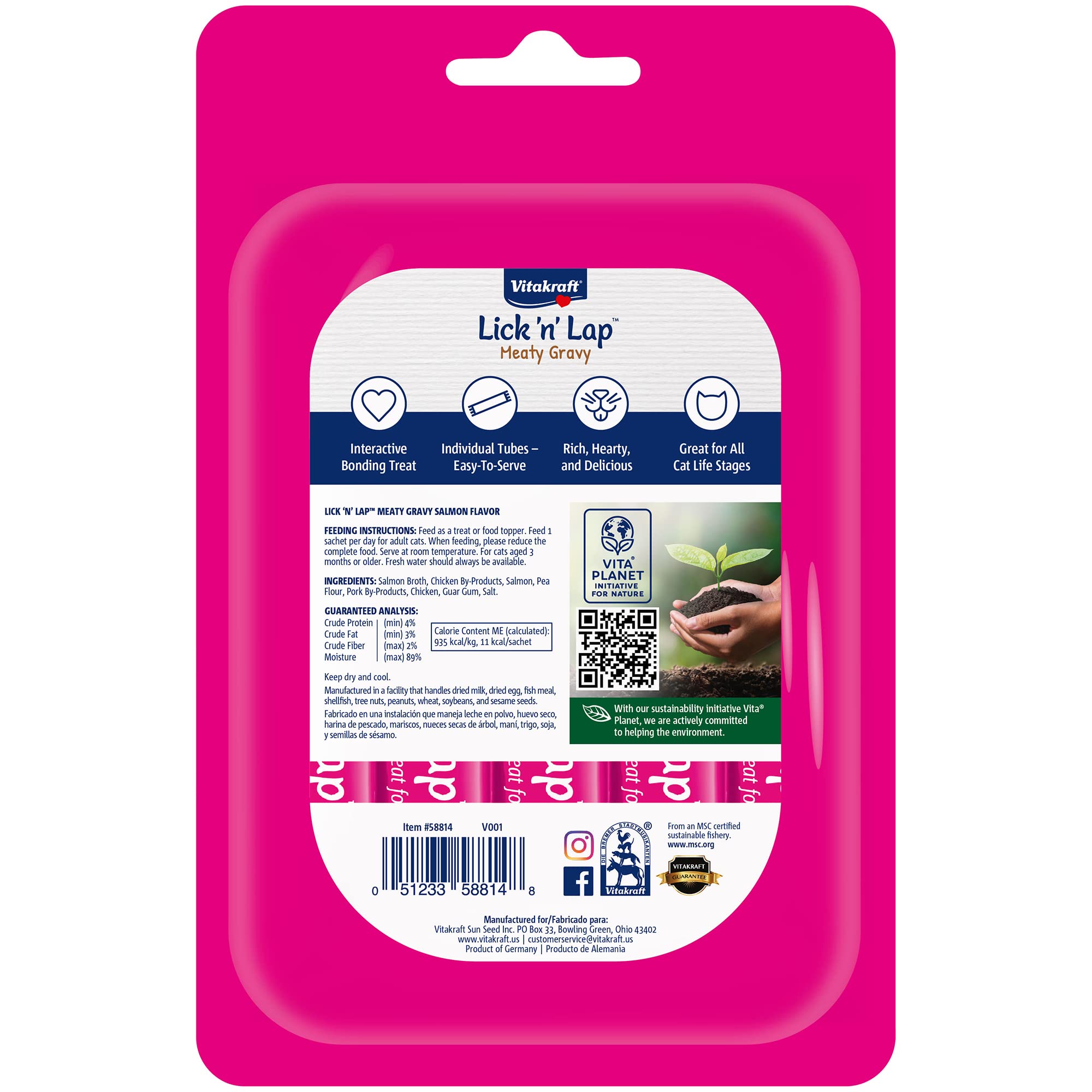 Vitakraft five-tube pack emphasizes freshness via small-batch production.