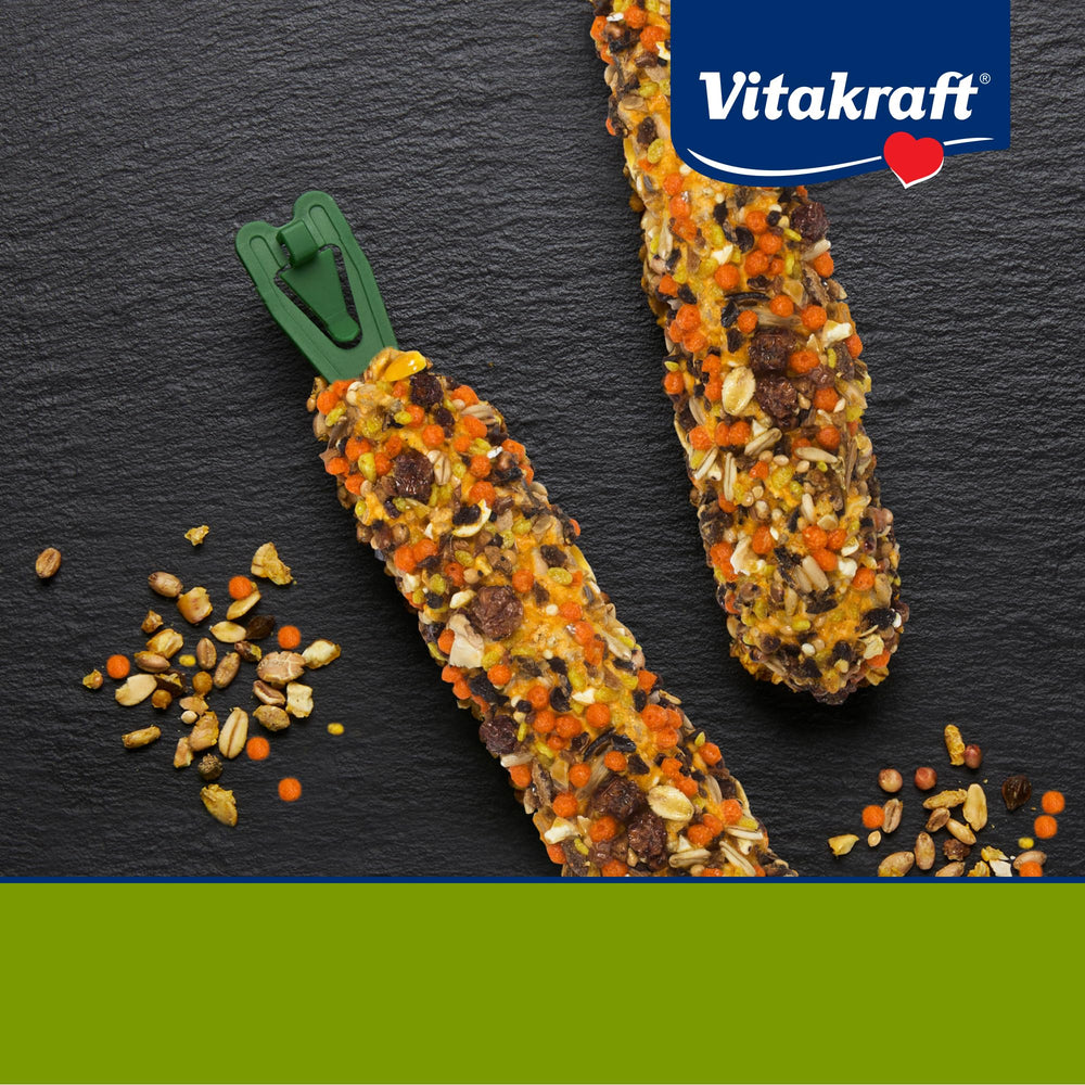 Vitakraft hamster-treats clip-attachment shows cage-hanging convenience.