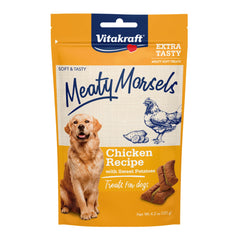 Vitakraft Meaty Morsels bag resealable for freshness