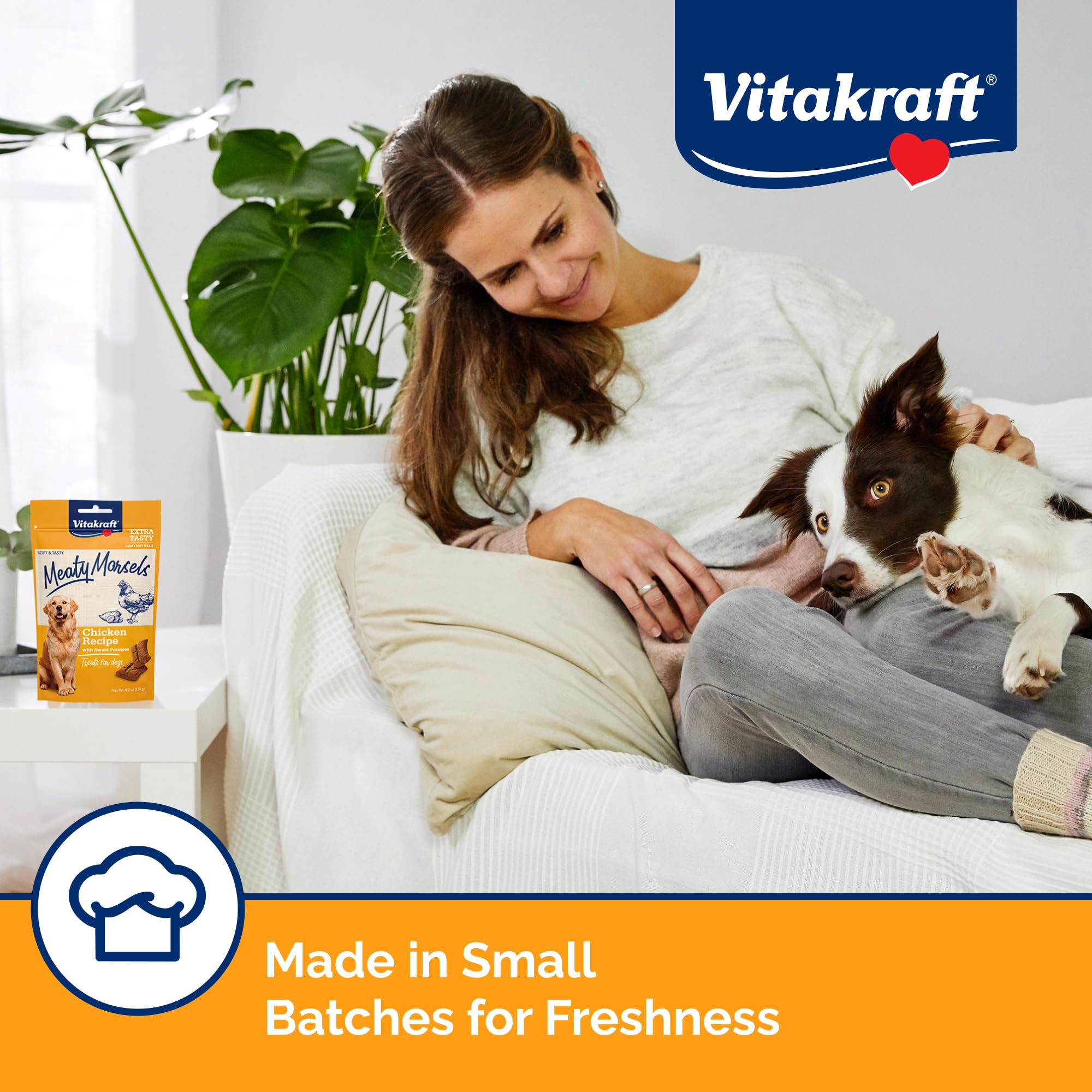 Vitakraft Meaty Morsels small-batch production label on packaging