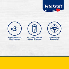 Vitakraft parakeet treat stick triple-baked texture supports beak exercise