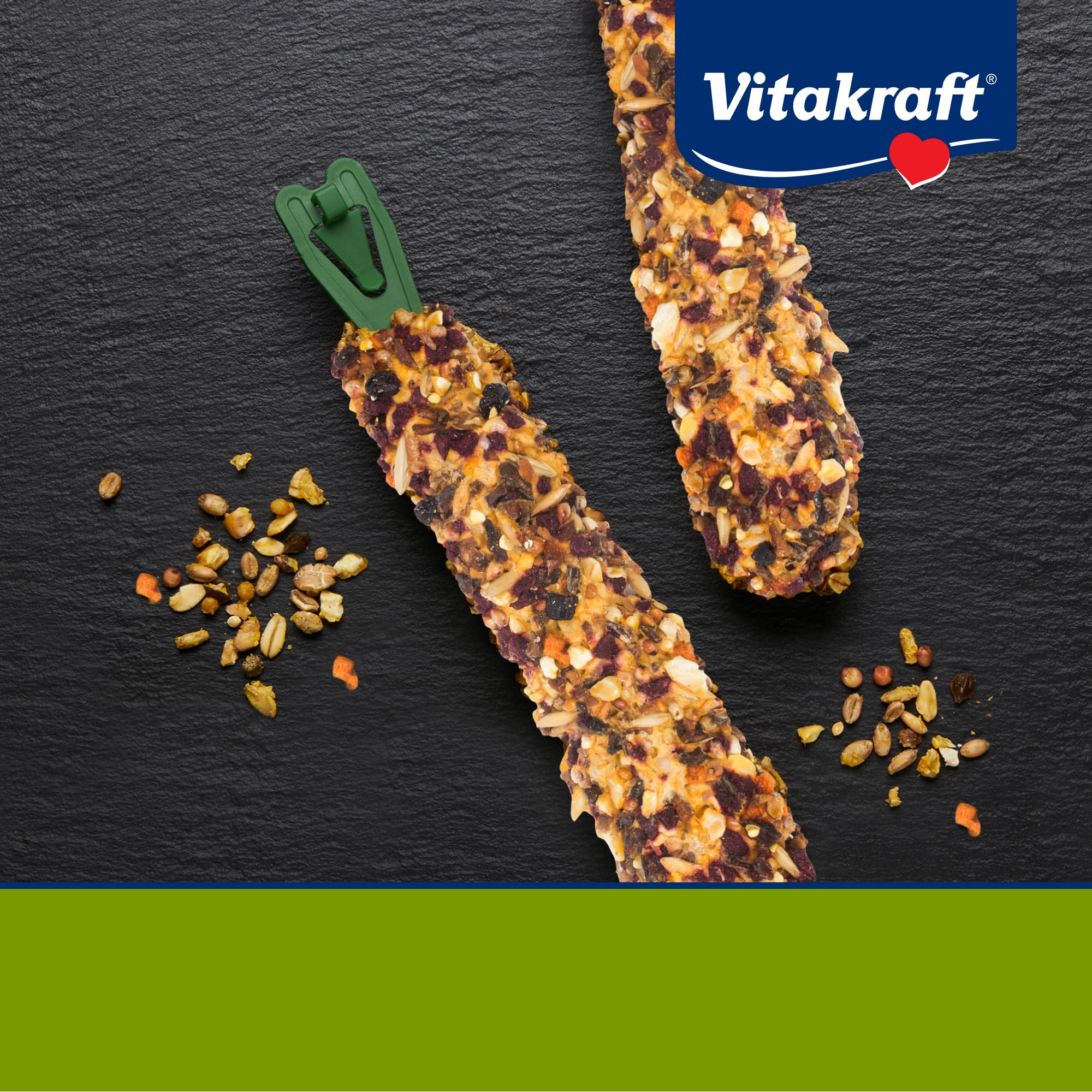 Vitakraft Rabbit Treat Stick natural wood center demonstrates long-lasting chewing fun.