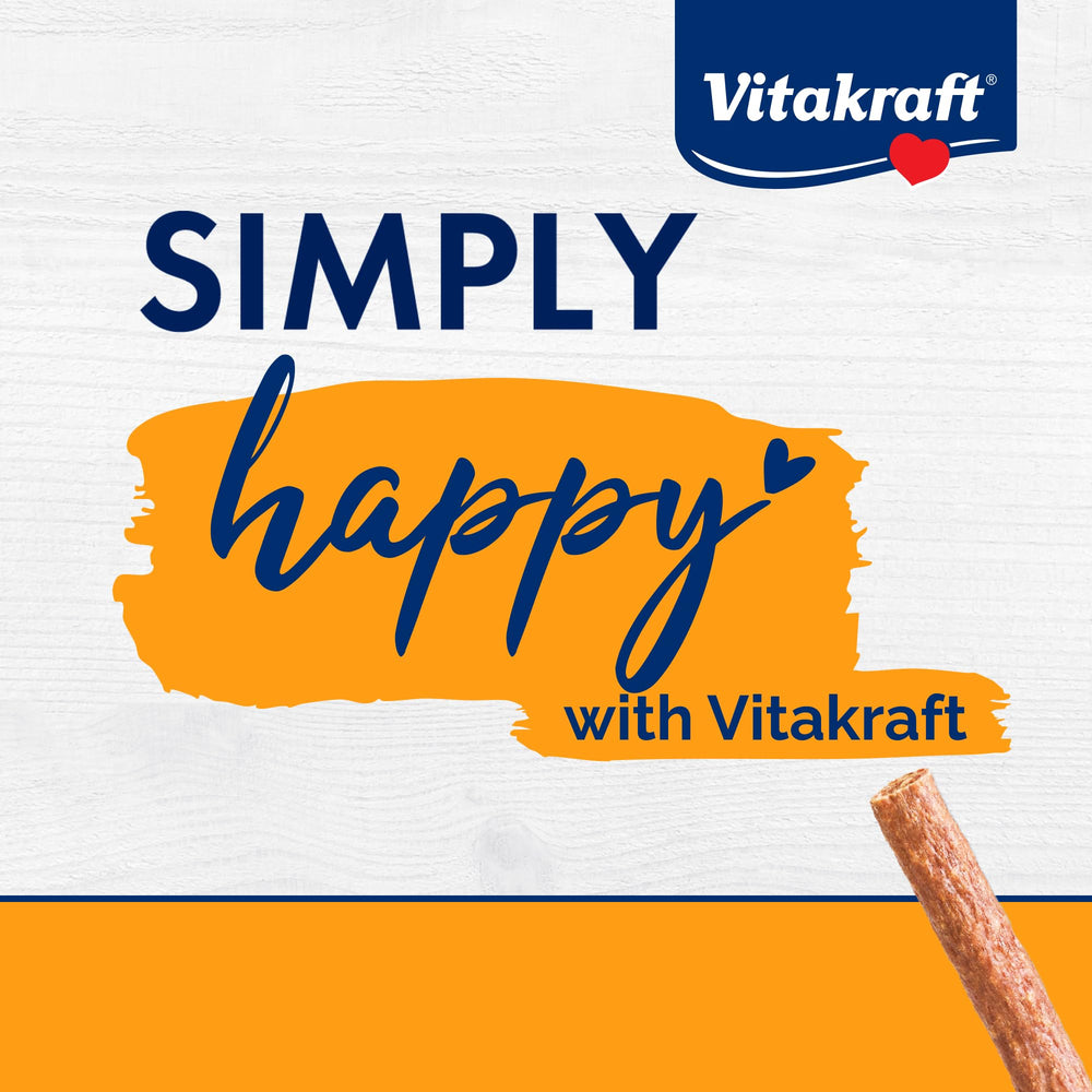 Vitakraft Treaties no rawhide design offers safer chew option.