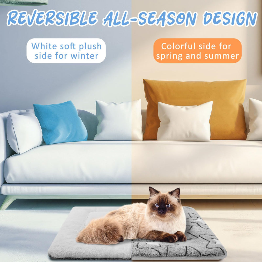 VitalCozy cat bed inside crate setup demonstrates easy placement anywhere.