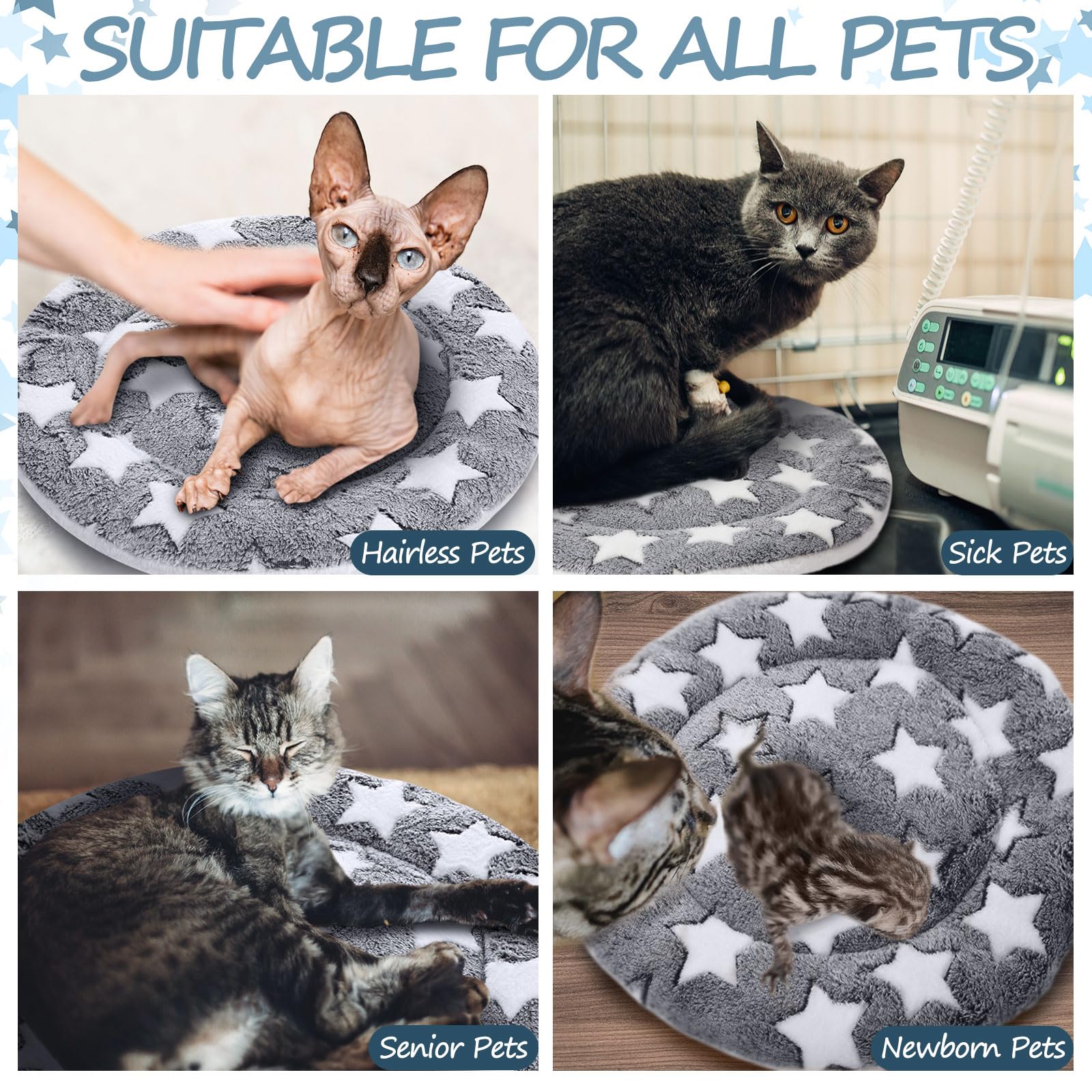 VitalCozy cat mat in a crate showing portable nap warmth for carriers.