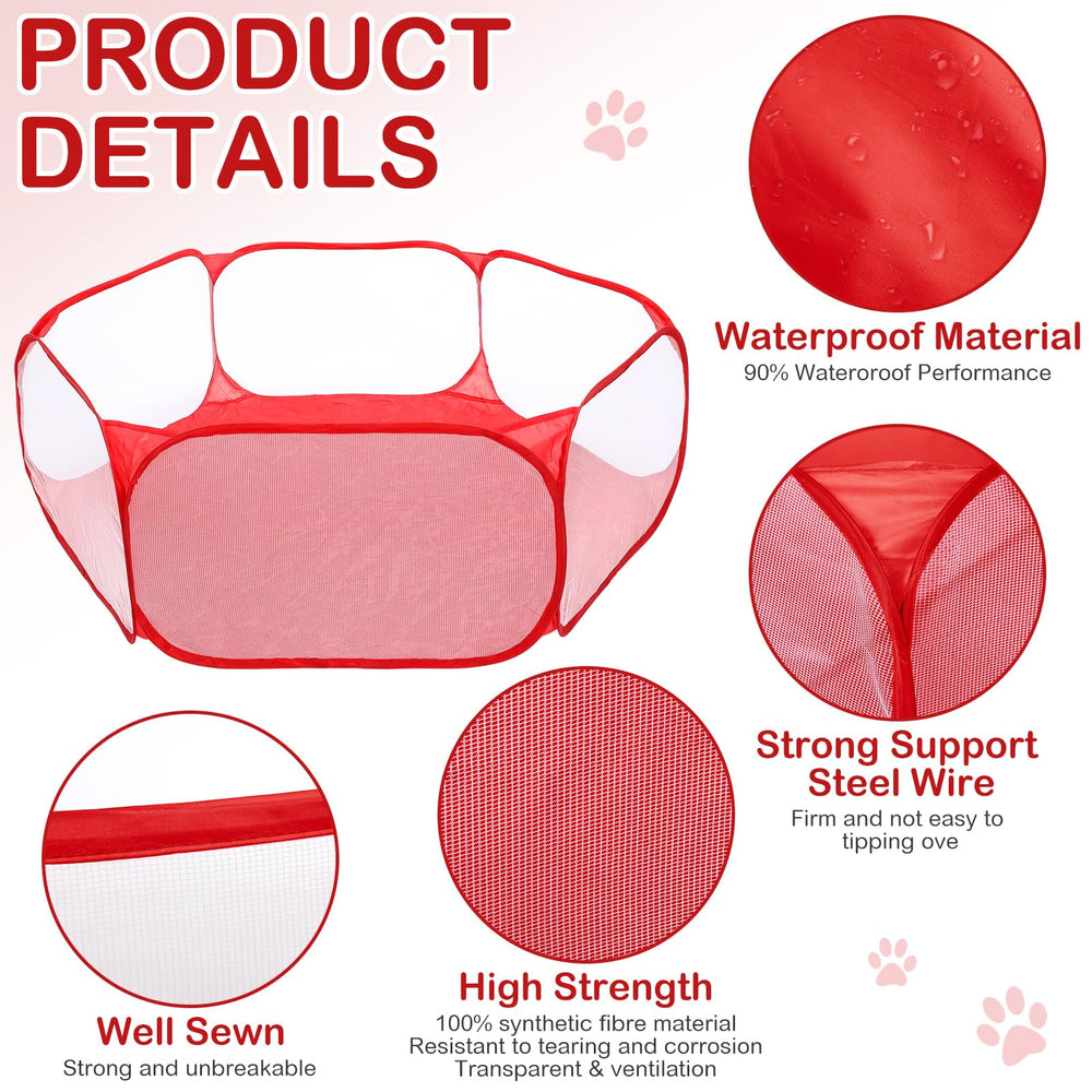 VitalCozy guinea pig playpen pads offer stain-resistant comfort and durability.