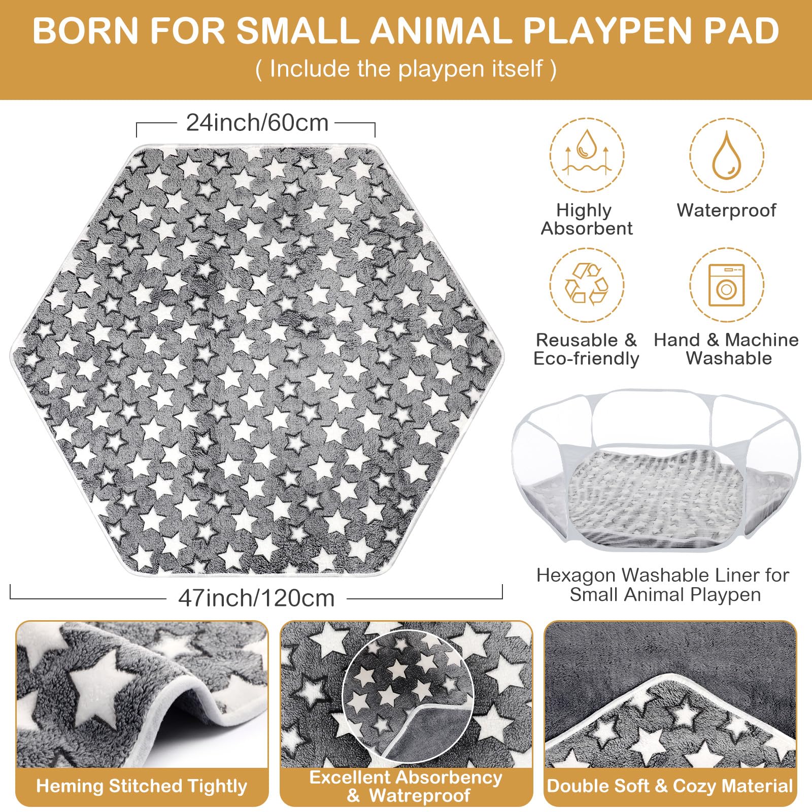 VitalCozy hamster playpen automatic opening enables quick setup for on the go.