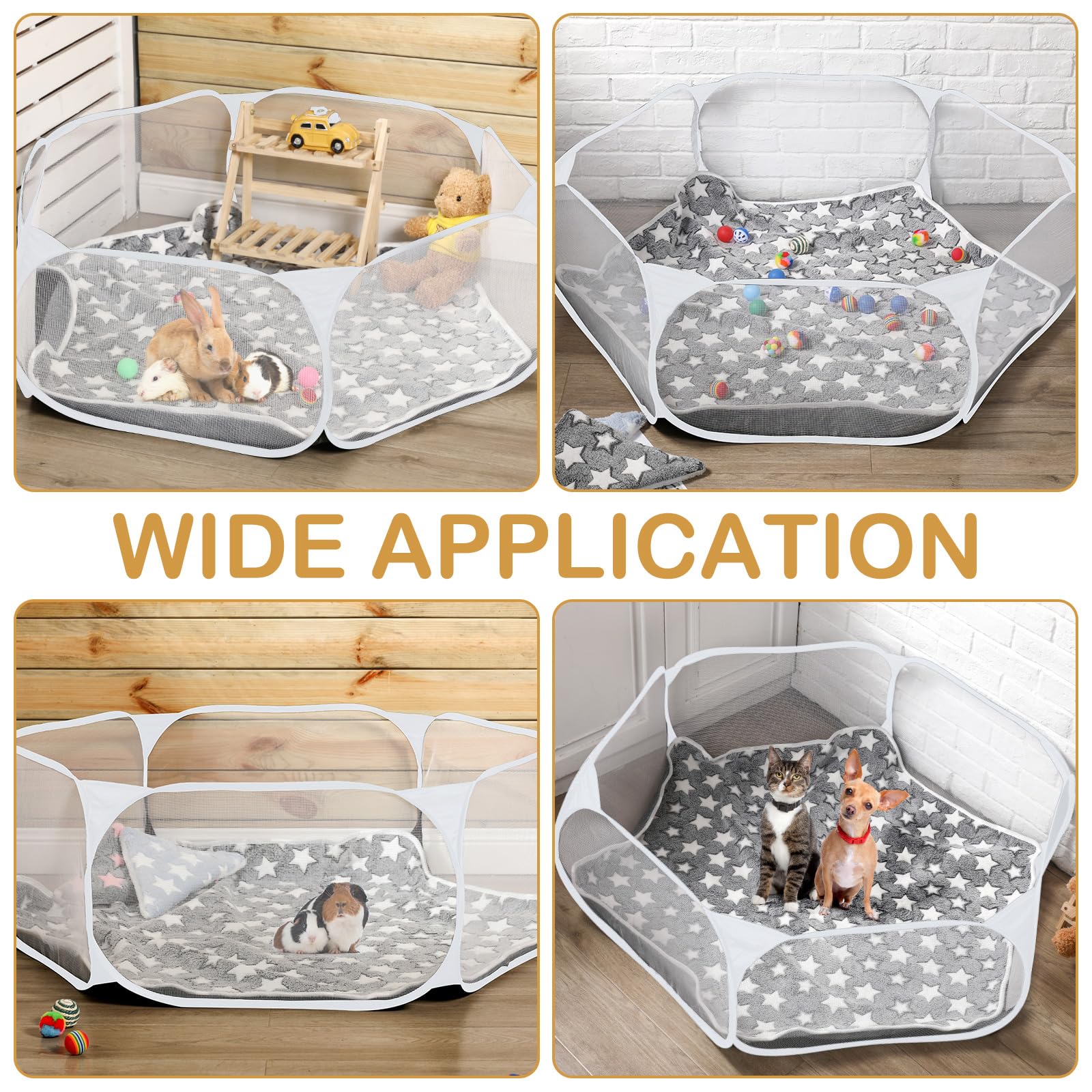 VitalCozy hamster playpen portable carry bag supports travel and storage.